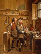 Johann Zoffany John Cuff and his assistant oil painting artist